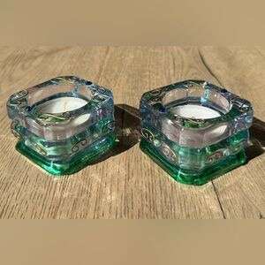 Pair of vintage Partylite tealight candle holders. Gorgeous!